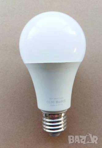 Интелигентна (SMART) LED крушка Wi-Fi, Димируема, E27, снимка 3 - Лед осветление - 53757043