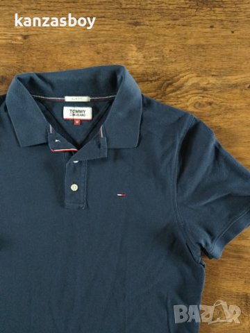 Tommy hilfiger - страхотна мъжка тениска SLIM FIT , снимка 3 - Тениски - 41168974