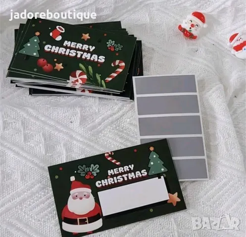 10 бр Коледни скреч карти, снимка 1