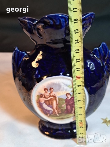 порцеланова ваза кобалт 29/4, снимка 7 - Вази - 52461543