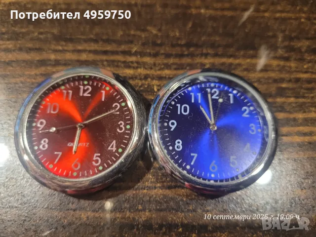 миниатюрни аналогови кварцови часовника за автомобилно табло , снимка 3 - Будилници и настолни часовници - 56229957