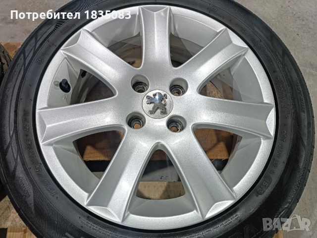 Лети джанти 16ки 4х108 Peugeot + летни гуми 195/55/16 Hankook, снимка 7 - Гуми и джанти - 52513582
