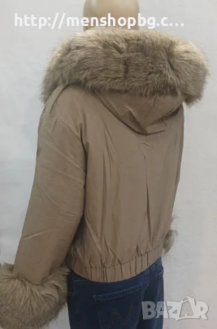 Дамска къса парка бежова, снимка 2 - Якета - 56128766