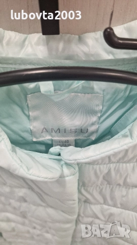 S/M AMISU Дамско яке цвят мента, снимка 2 - Якета - 52958779