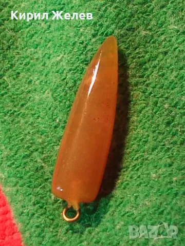 МЕДАЛЬОН от ПОЛУСКЪПОЦЕНЕН КАМЪК ЗЪБОВИДЕН АРТ ПЕНДАНТ 17143, снимка 9 - Колиета, медальони, синджири - 31263489