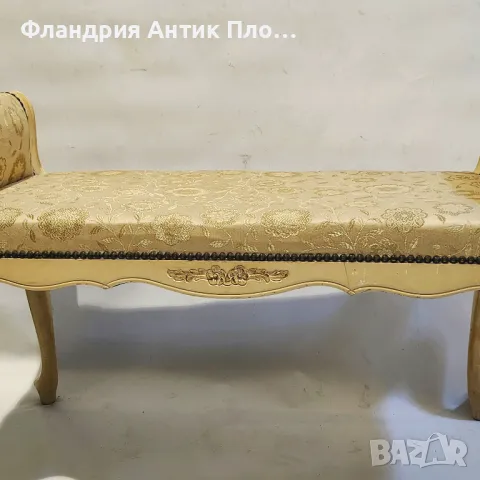 Тапицирана пейка в стил Луи XV, снимка 3 - Дивани и мека мебел - 49648855