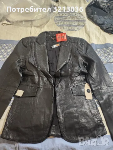 Кожено яке ASOS, снимка 5 - Якета - 55953365