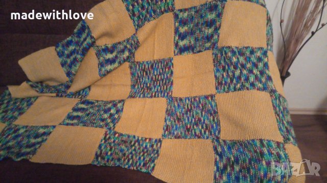 Ръчно плетено одеало /плетиво подарък hand made/, снимка 3 - Други - 34850449