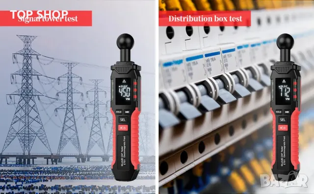 QLUUE EMF Meter Уред за измерване на електромагнитно излъчване, снимка 3 - Гедорета - 48511977