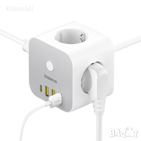 Разклонител Baseus PowerCombo 7 in 1, снимка 3 - Тъч скрийн за телефони - 51455342