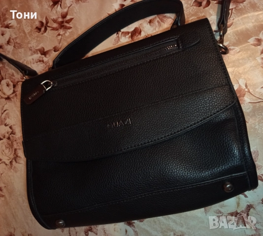 QUAZI Оригинал Нова Кожена Дамска Чанта , снимка 2 - Чанти - 52418724