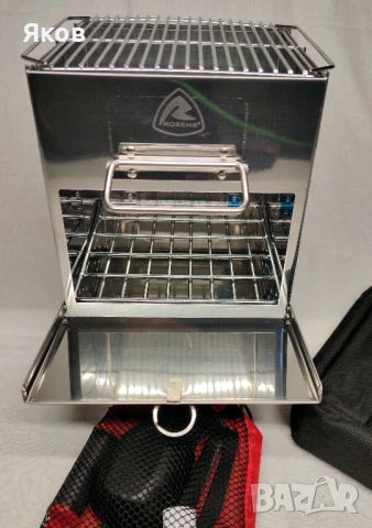 Сгъваема мини печка за къмпинг Robens Firewood Stove с прибори MSR, снимка 6 - Газови котлони - 53667335