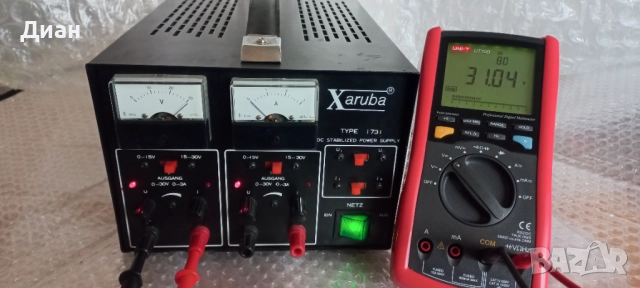 Лабораторно захранване Xaruba 1731, снимка 5 - Друга електроника - 52891524