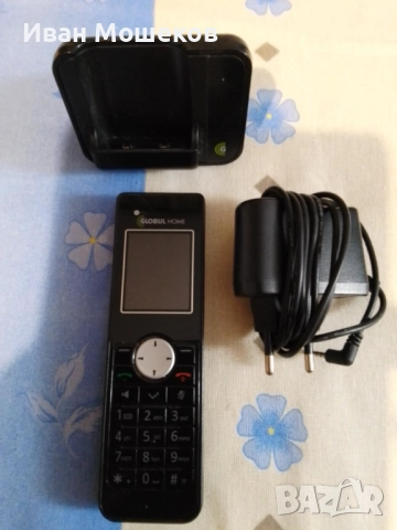 Стар стационарен телефон на Глобул, снимка 3 - Стационарни телефони и факсове - 51645555