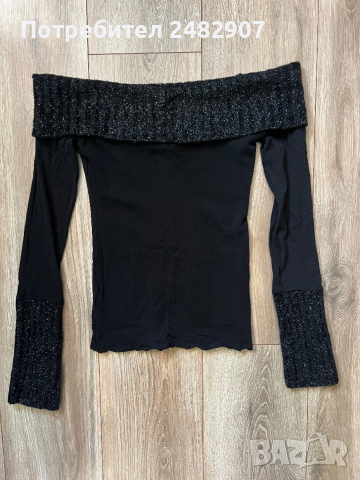 Ефектна дамска блуза - тюл, снимка 4 - Блузи с дълъг ръкав и пуловери - 53531715