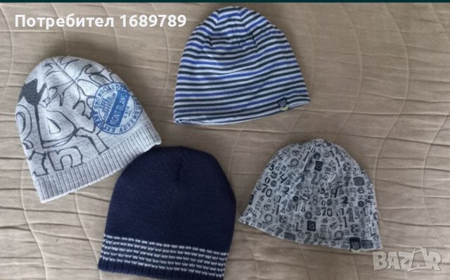 4 броя детски шапки за 10 лв, снимка 1 - Шапки, шалове и ръкавици - 42353387