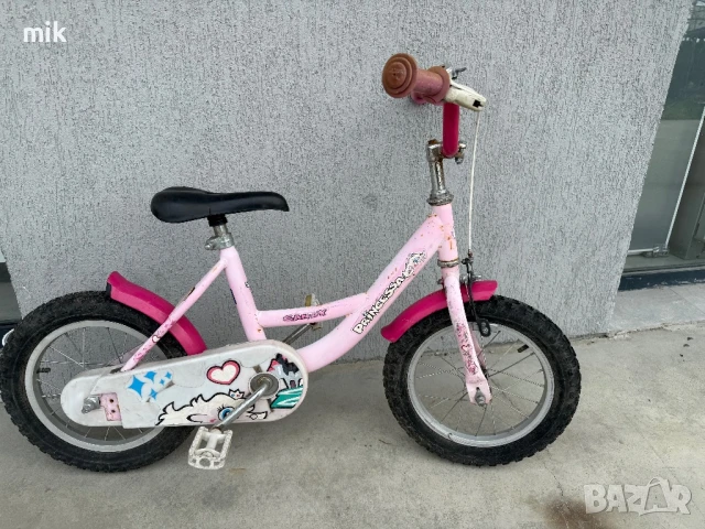 Детско розово колело 14 цола