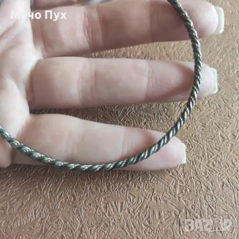 Стара сребърна гривна (301), снимка 3 - Гривни - 49037709