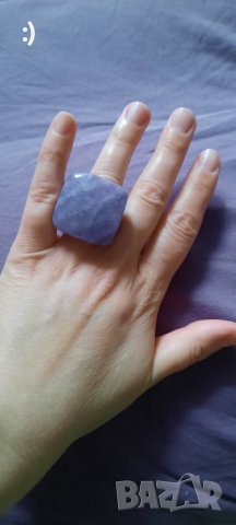 Масивен пръстен от АМЕТИСТ, снимка 4 - Пръстени - 40689026