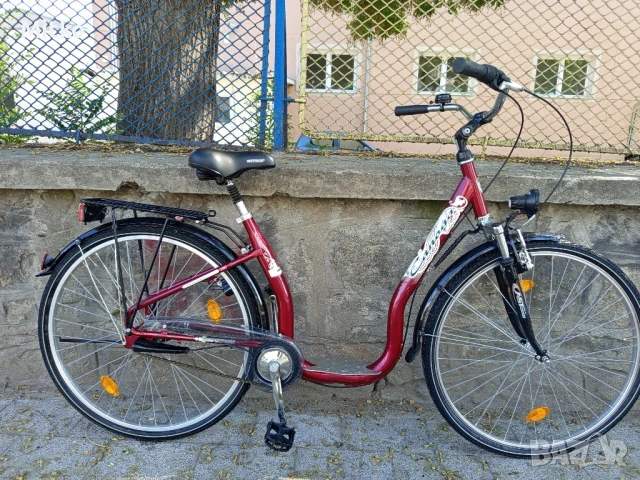 28 цола алуминиев велосипед с 7 скорости усилени капли амортисьори предни като нов , снимка 2 - Велосипеди - 51288600