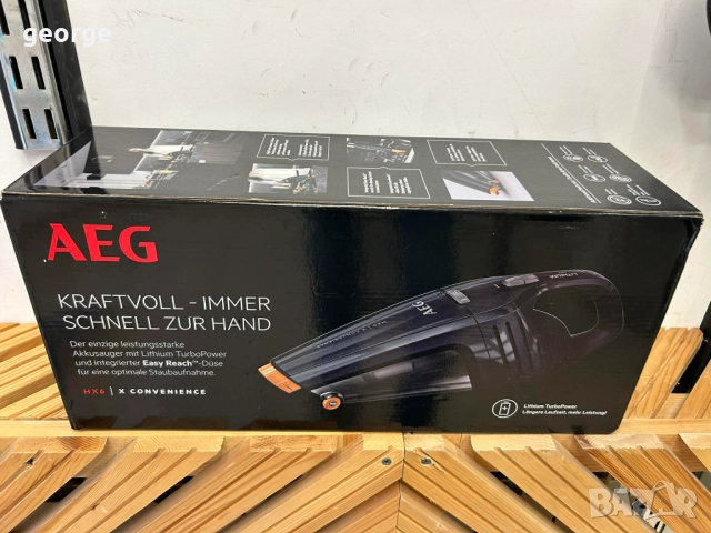 Ръчна прахосмукачка AEG HX6-35TM, 18V Li-Ion в гаранция, снимка 3 - Прахосмукачки - 52547216