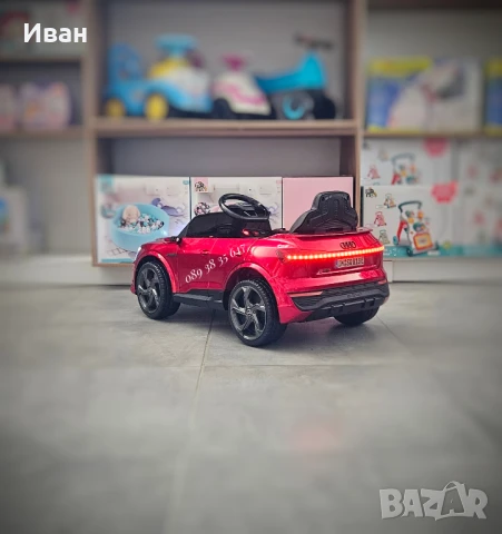 ПРОМОЦИЯ ДО 24.12!НОВО!Акумулаторен джип Audi SQ8 RED с 12V батерия,меки гуми, снимка 8 - Детски велосипеди, триколки и коли - 51372718