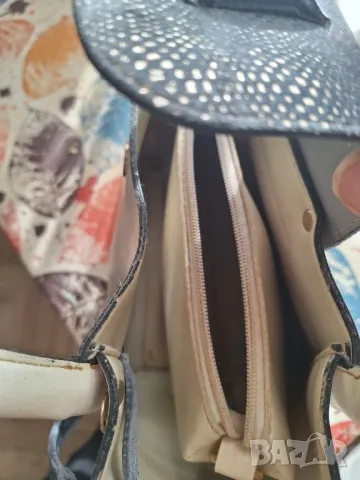 Дамска бежова чанта,среден размер, снимка 2 - Чанти - 49025622