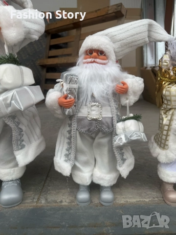 Декоративен Дядо Коледа в сиво – уют, топлина и празничен дух у дома (50), снимка 4 - Декорация за дома - 52497822