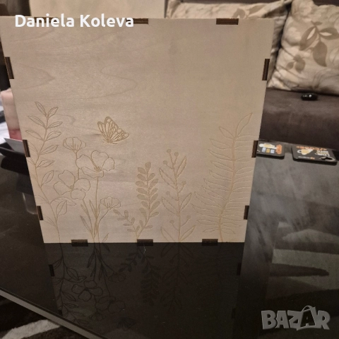 Сватбена кутия за пликове - дърво, снимка 3 - Декорация - 52512924