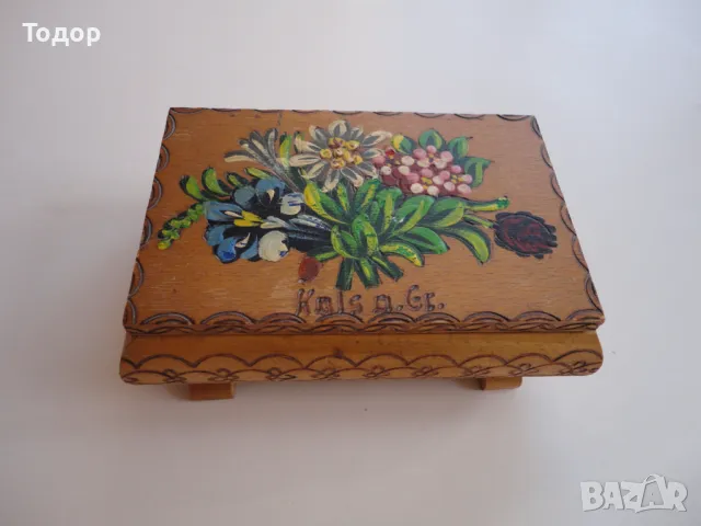 Авторска дървена кутия за бижута 6, снимка 8 - Антикварни и старинни предмети - 49633141