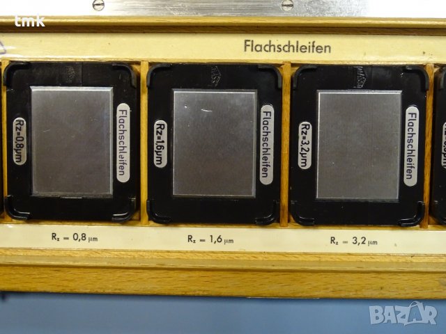 Еталон за проверка на грапавост Flachschleifen MASSI TGL 0-4763, снимка 10 - Куфари с инструменти - 38732343