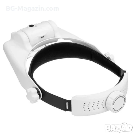 Мощна професионална увеличителна лупа за глава часовникарска с лед осветление лампа бродиране шиене, снимка 11 - Други инструменти - 50919287