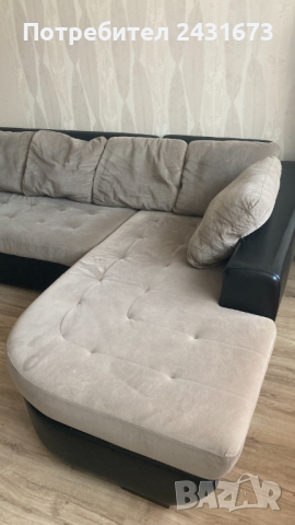 Разтегателен диван с лежанка, ракла и механизъм, снимка 2 - Дивани и мека мебел - 44824827