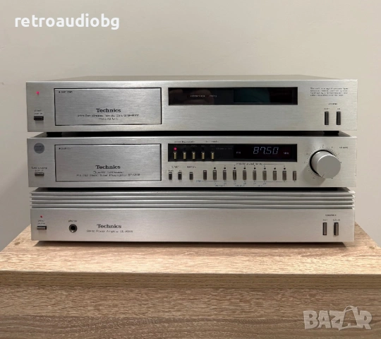 🔊Колекционерски аудио сет Technics - стъпало, предусилвател с тунер и управление + дистанционно, снимка 4 - Аудиосистеми - 53285847