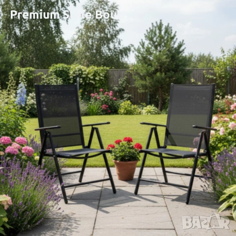 Сгъваем стоманен стол с регулиране на облегалката - издръжливост и елегантен дизайн, снимка 8 - Други стоки за дома - 53838798