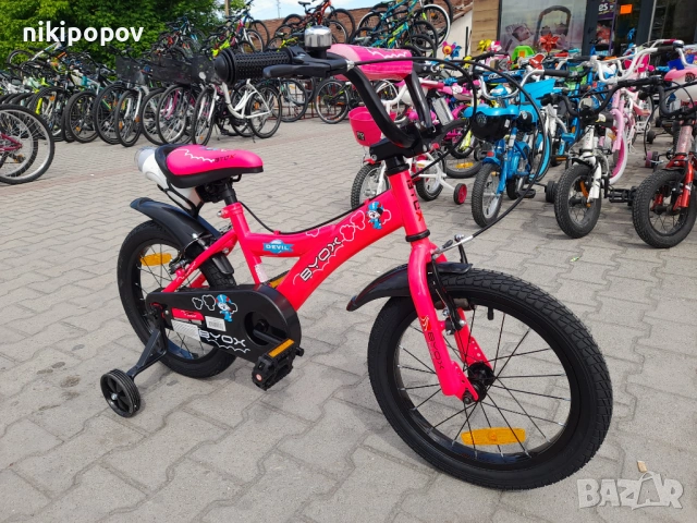 BYOX Велосипед 16" DEVIL розов, снимка 5 - Велосипеди - 53759201
