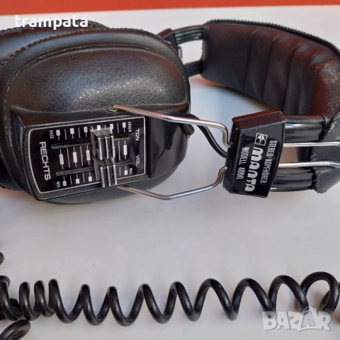 НАЙ ДОБРАТА ОФЕРТА Японски Ретро Стерео Аудио Слишалки Manta 4000 , снимка 3 - Слушалки и портативни колонки - 52930127