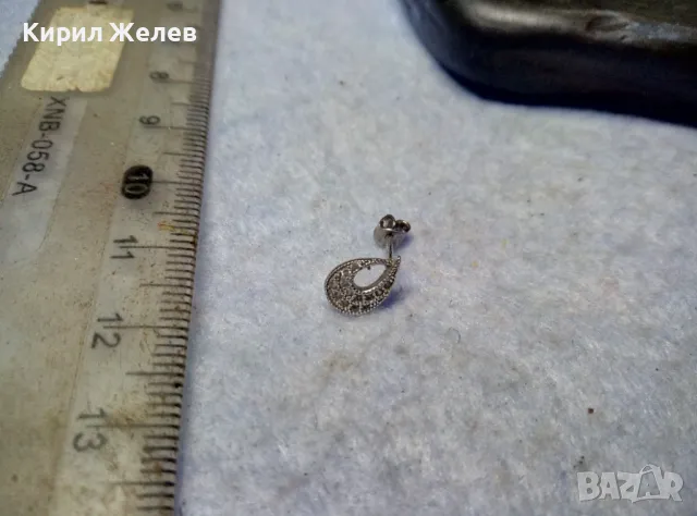НЕЖНА СКЪПОЦЕННА СРЕБЪРНА ОБИЦА РОДИРАНО СРЕБРО 925 с ИСКРЯЩИ ЦИРКОНИ АРТ ОБЕЦА 48665
