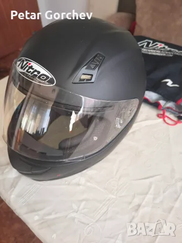 Мото каска NITRO Full face Matt Black, снимка 4 - Аксесоари и консумативи - 55988339