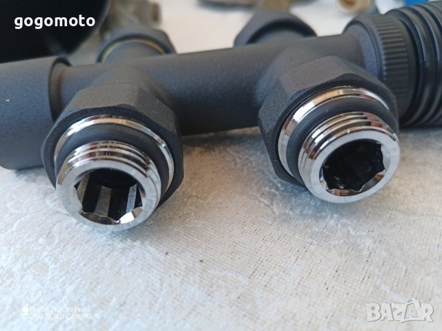 Термостатен радиаторен вентил за двутръбна инсталация 50мм с термоглава, ъглов с адаптор за ф16х2мм, снимка 7 - Други стоки за дома - 44148011