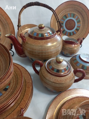 Японски сервиз за чай 1000 буда, снимка 4 - Сервизи - 52134018