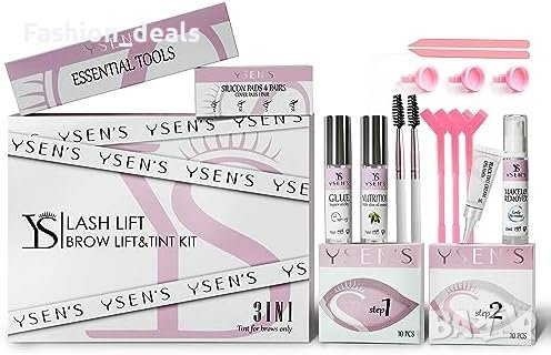 Нов Професионален Комплект за повдигане на мигли Момичета Подарък Салон Дом, снимка 3 - Други - 42029921