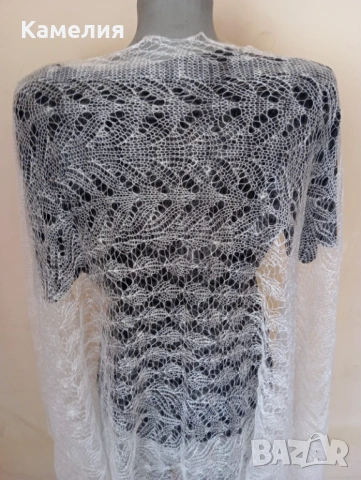 Шал от кози пух , снимка 8 - Шалове - 53211888