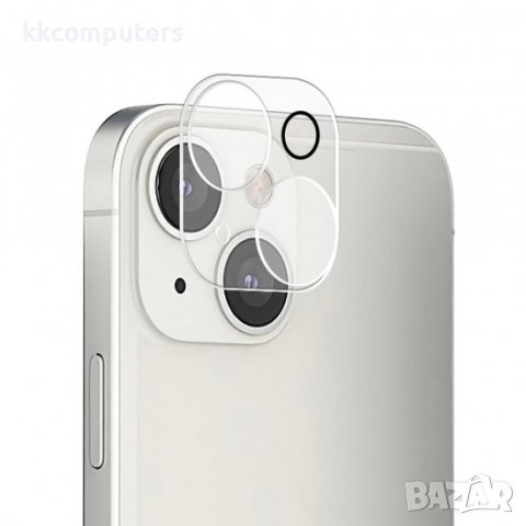 Стъклен протектор за задна камера 5D Full MBX за Apple iPhone 14, 14 Plus, Прозрачен