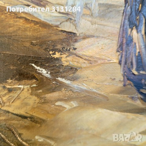 Антикварна картина високо професионална с подпис на автор Ирак, снимка 5 - Антикварни и старинни предмети - 44448581