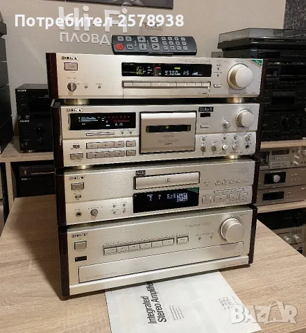 Сет на SONY TA-F 707 ES + CDP-X 505 ES + TC-K 808 ES + ST-S 707 ES В ТОП СЪСТОЯНИЕ !