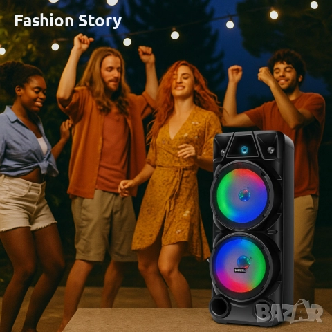 Парти тонколона - ZQS8210 LED Light Speaker