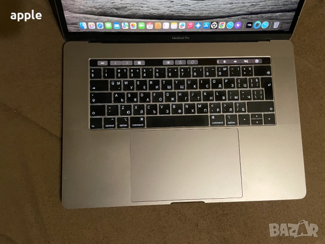 15" 8-core MacBook Pro А1990 Touch/Mid-2019/-i9/16GB RAM/512GB SSD, снимка 2 - Лаптопи за работа - 47318615