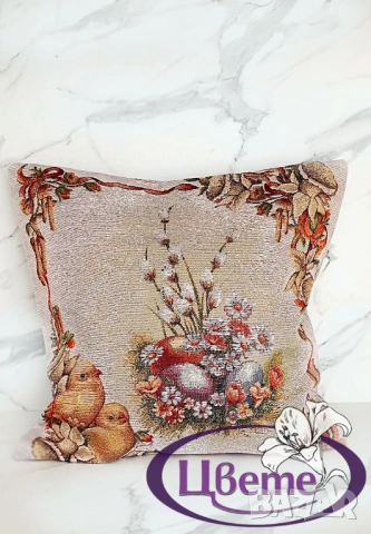 Декоративна възглавничка тип Гоблен, снимка 3 - Възглавници - 53827436