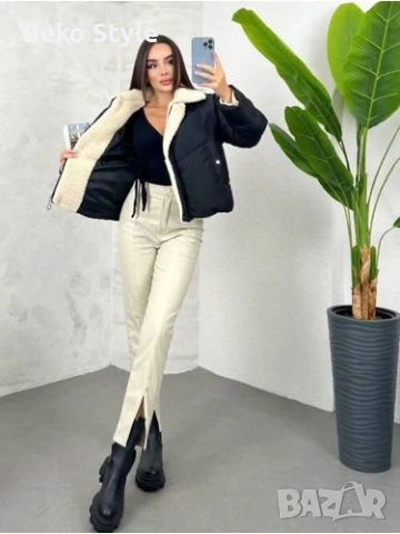 Дамско яке с каракул , снимка 2 - Якета - 52283352